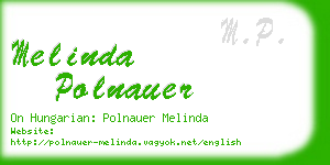 melinda polnauer business card